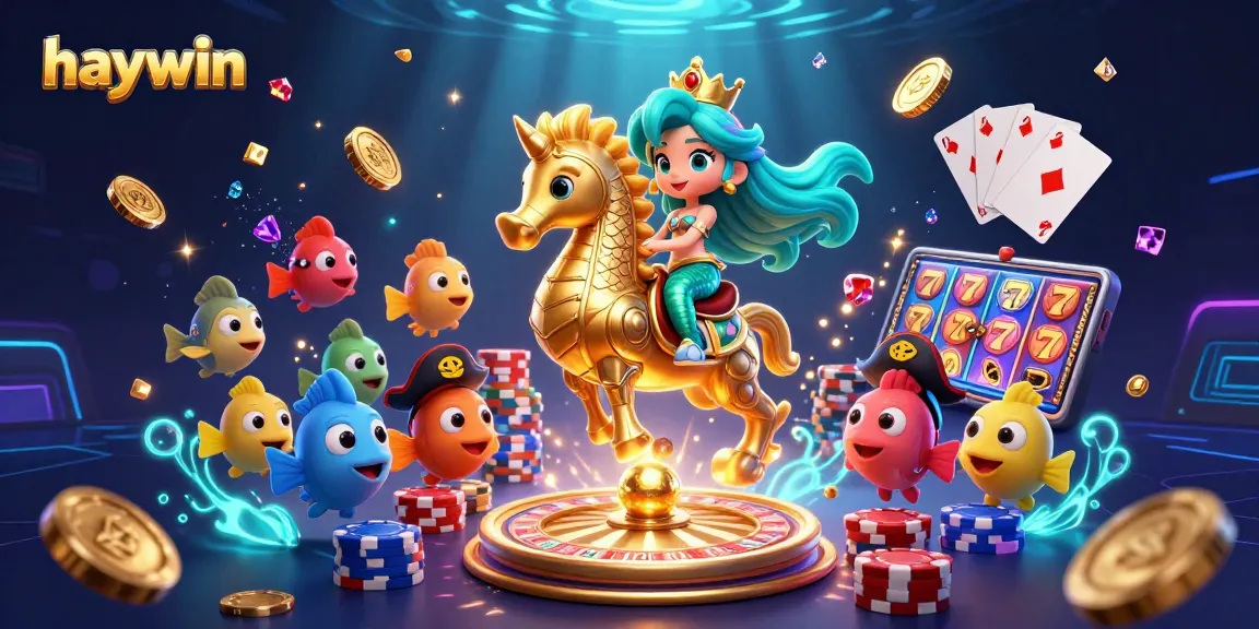 Engage with haywin’s vibrant casino scene featuring a mermaid princess and dynamic game elements.