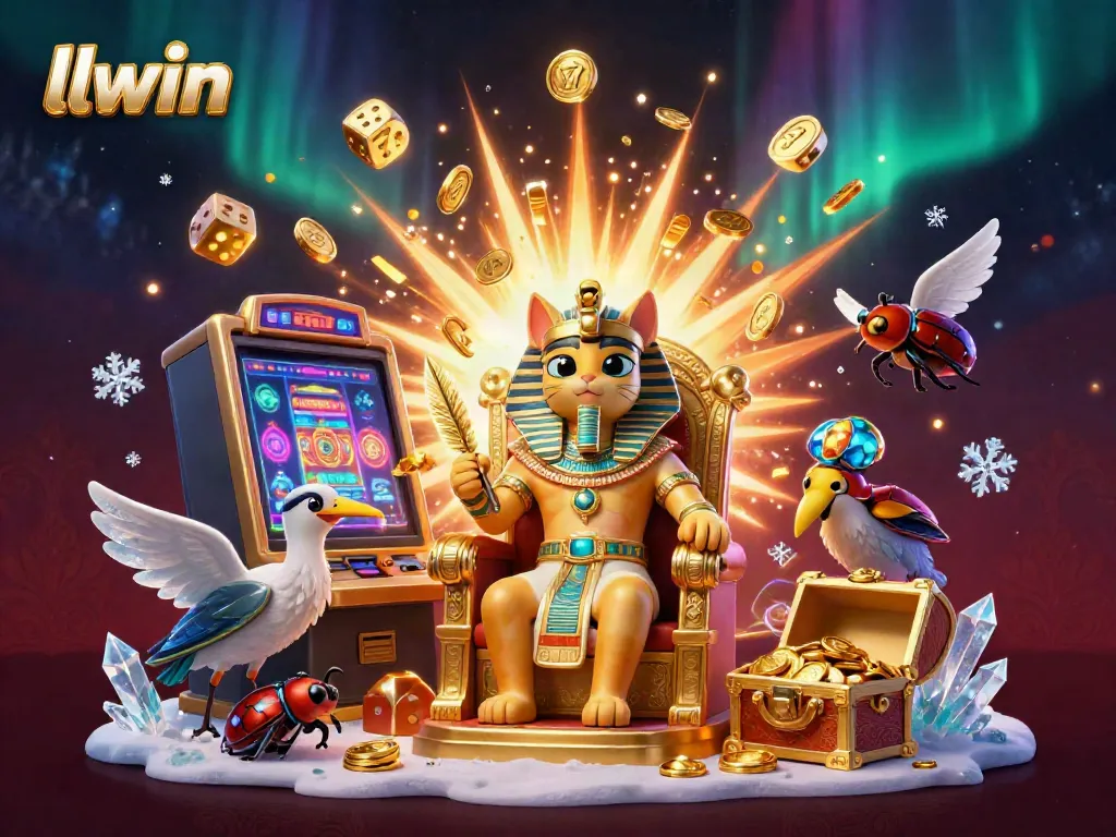 Spin the reels for a jackpot at llwin casino featuring vibrant characters and gaming elements