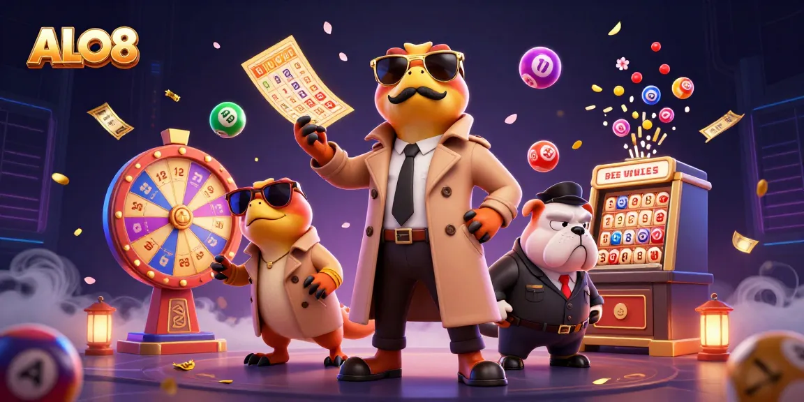 Experience ALO8's thrilling online gaming with raptors sneaking into a casino.