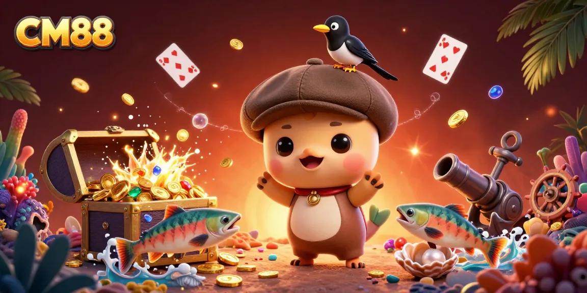 Experience thrilling moments at CM88 casino with playful Nessie and gold treasures.