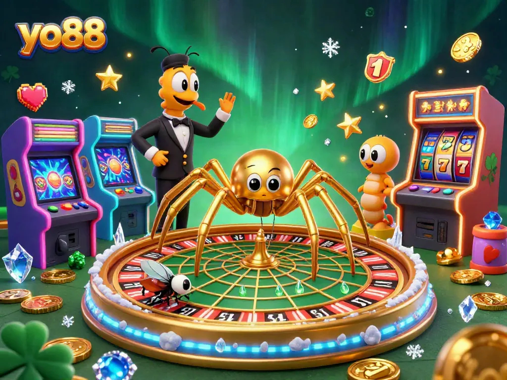 Experience thrilling gaming at yo88 with a vibrant roulette scene featuring characters engaging in bets.