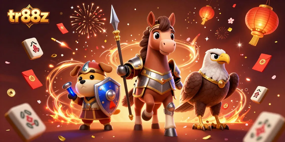 Engage with dynamic gaming elements at TR88Z, featuring thrilling animations and captivating casino visuals.