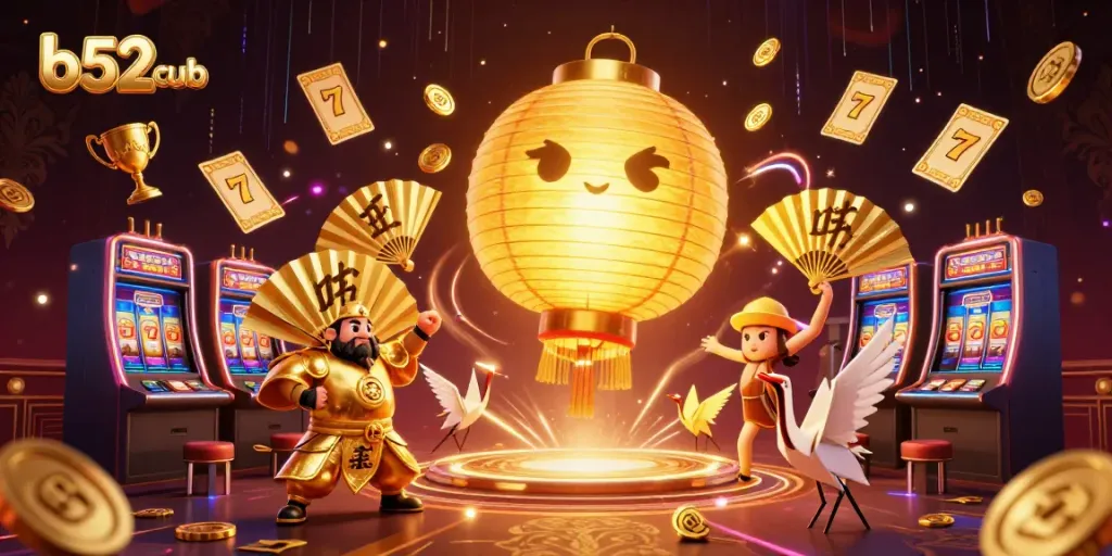 Win exciting jackpots in b52club with a vibrant casino filled with lively characters and dynamic game elements.