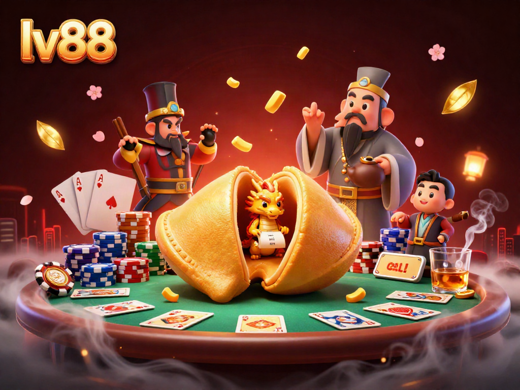 Experience thrilling gaming at lv88 with a lively dragon scene and vibrant casino elements.
