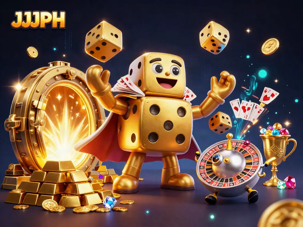 Engage with JJJPH by rolling the golden dice in a vibrant online casino atmosphere.