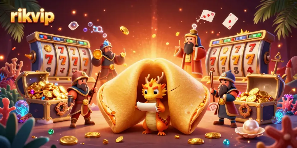Experience thrilling games with rikvip in this vibrant, energetic casino scene