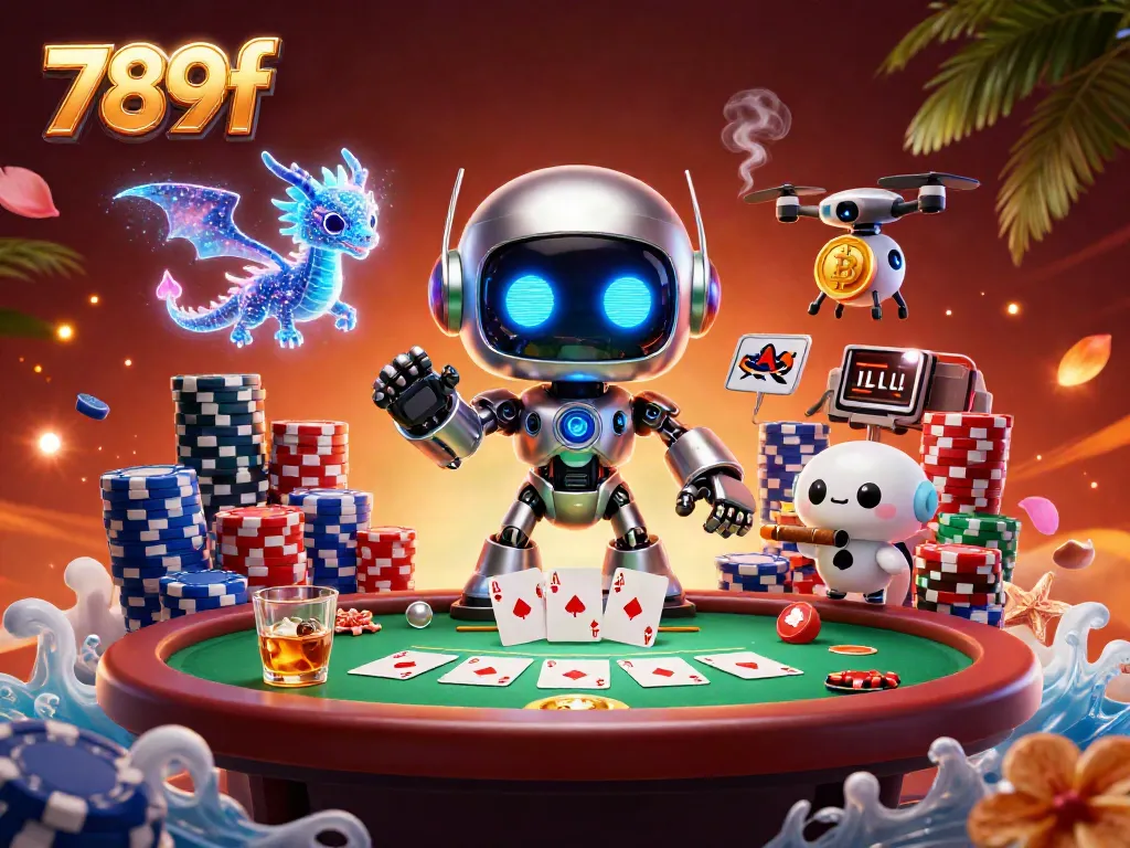 Participate in exciting poker games at 789f with cutting-edge casino characters and vibrant elements.