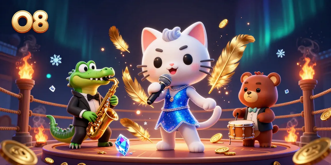 Experience O8's thrilling casino atmosphere with vibrant characters and dynamic gaming elements.