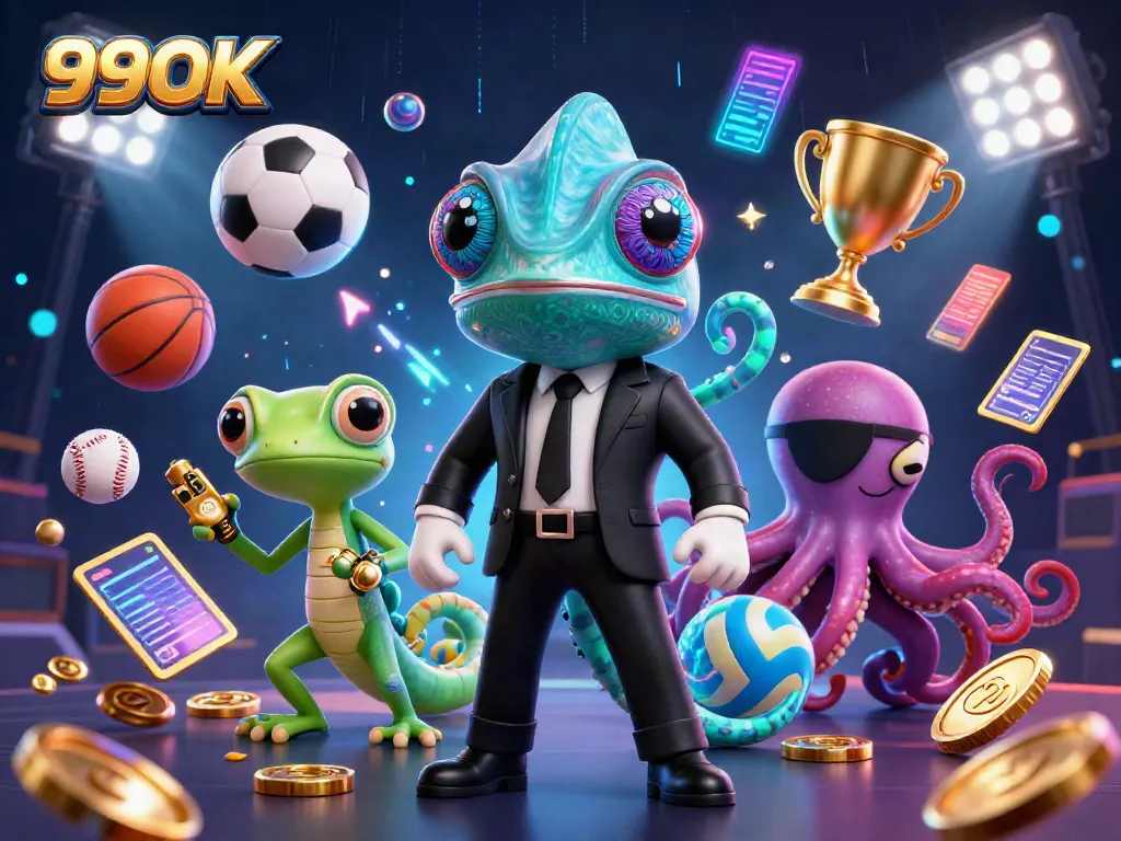 Engage in thrilling casino action with 99OK featuring vivid 3D characters and dynamic sports elements.