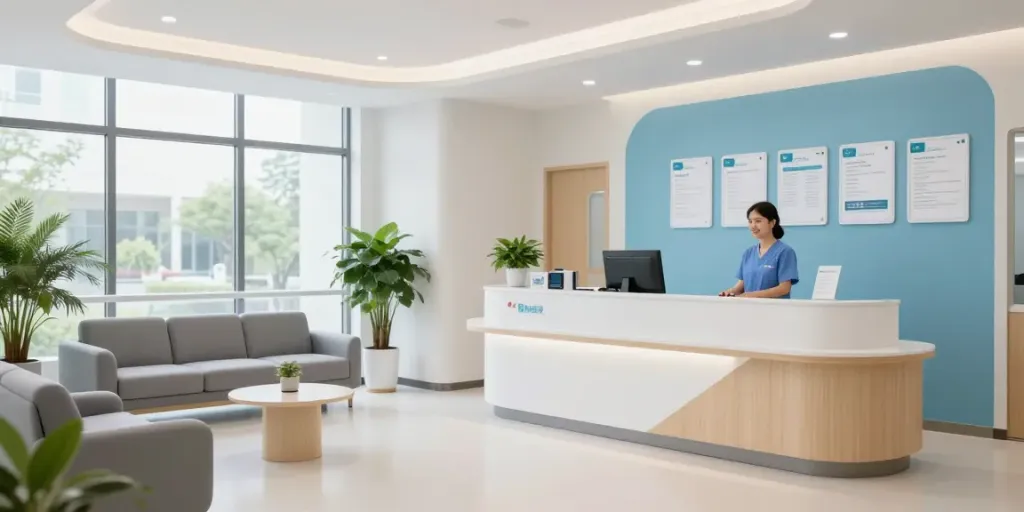 Pharmacy Weight Loss consultation at a modern health clinic, showcasing patient care and professional support.