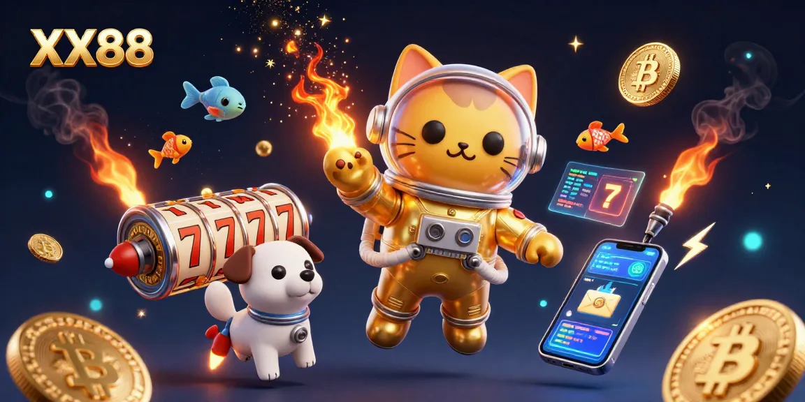 Experience exhilarating slots action at XX88 with a vibrant cosmic theme and dynamic gameplay elements.
