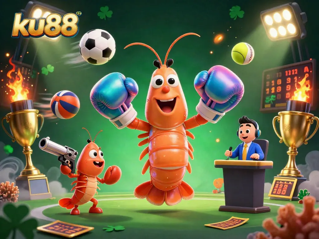 Engage with ku88 in exciting sports betting featuring dynamic characters and casino elements.