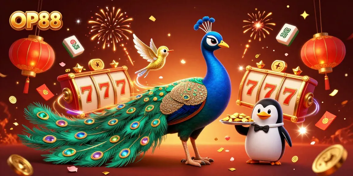 Experience the thrill of OP88 with a vibrant casino scene featuring characters and enriching game elements.