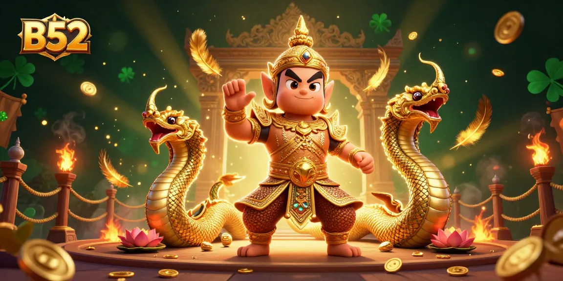 Spin the B52 slots as the golden guardian protects your winnings.