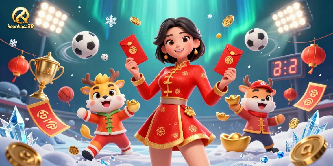 Engage in exciting sports betting with keonhacai18, featuring vibrant visual elements.