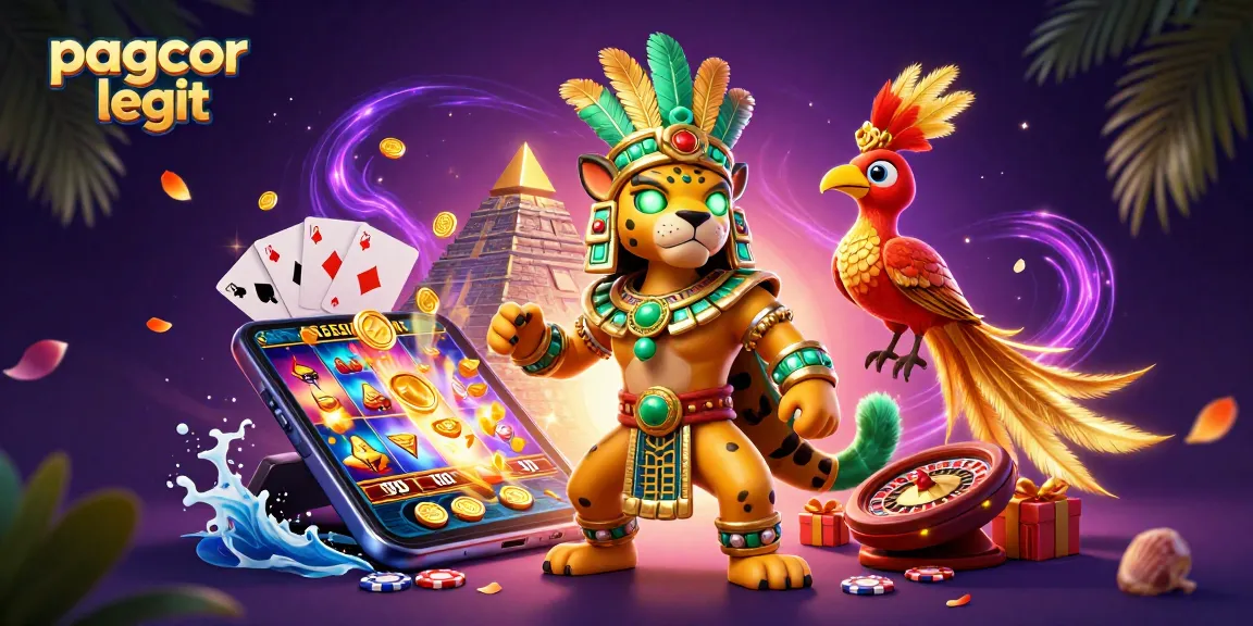 Engage with pagcor legit games in this vibrant 3D illustration showcasing online casino excitement.
