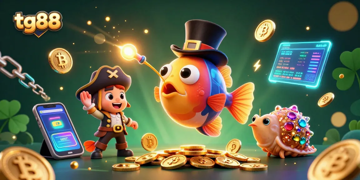 Engage with tg88's glowing treasure-filled adventure in this vibrant online casino illustration.