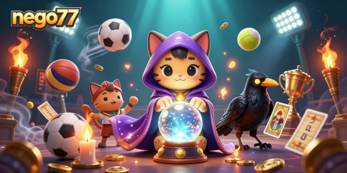 Engage with nego77's thrilling casino experience through dynamic sports elements and mystical characters.