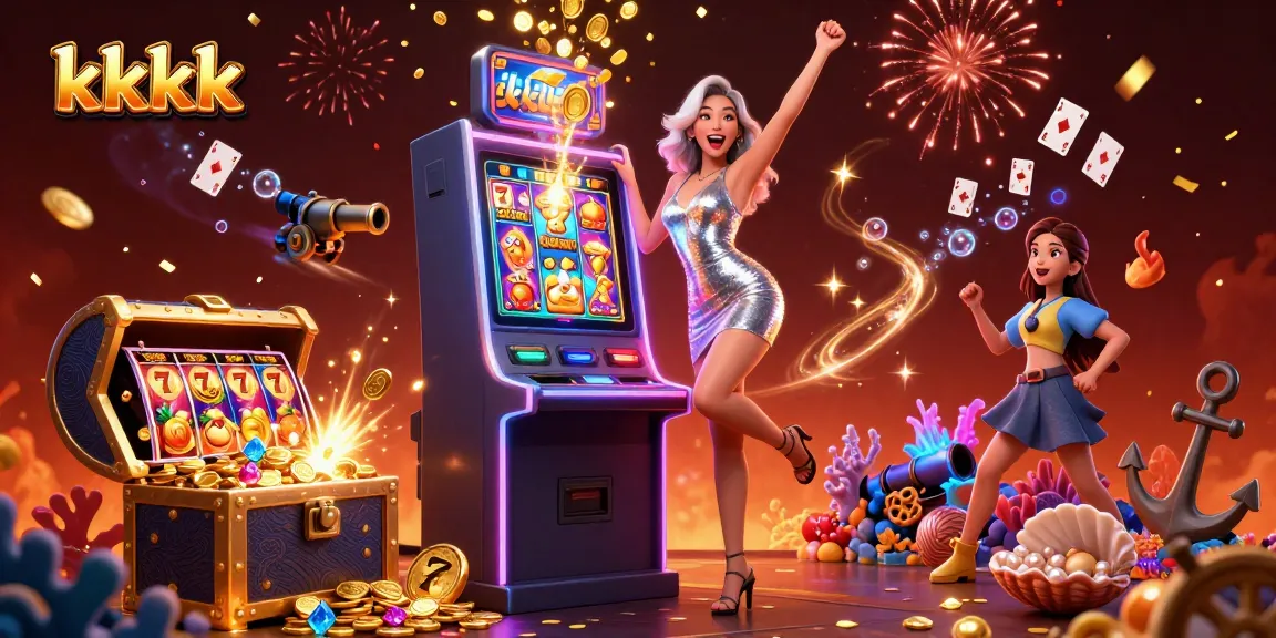 Experience thrilling wins at kkkk casino with striking visuals of a jackpot celebration.