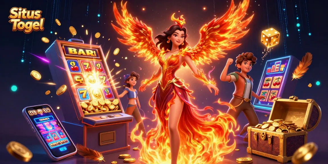 Play Situs Togel with vibrant illustrations showcasing action-packed gaming elements and stunning visuals.