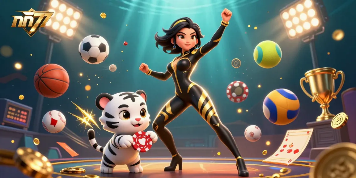 Experience thrilling gameplay at nn777, featuring vibrant characters and dynamic sports elements.