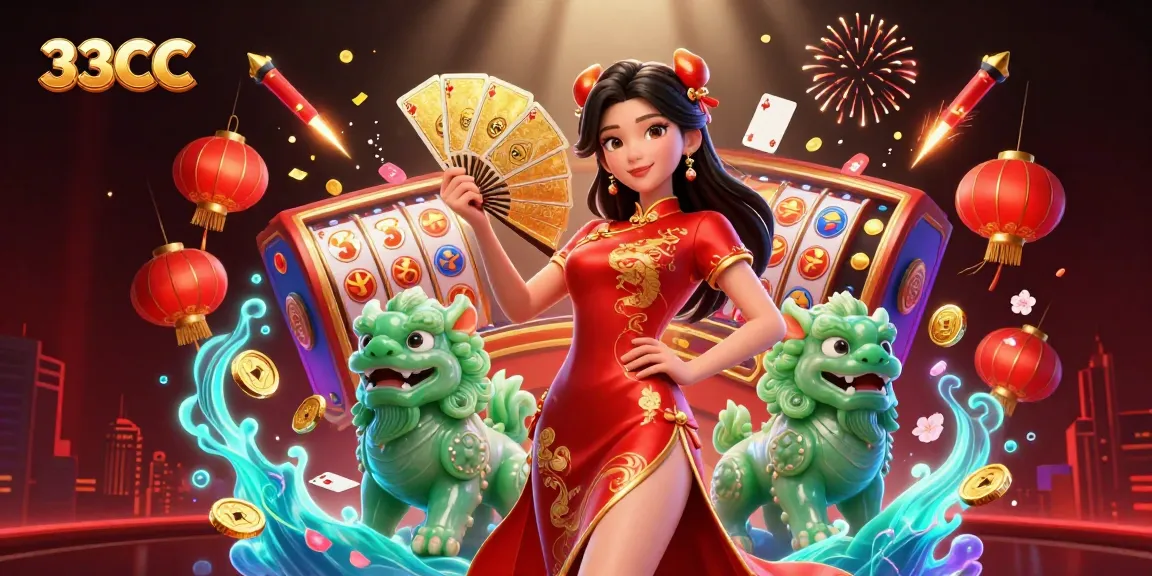 Play dynamic games at 33CC with vibrant characters and casino elements for an immersive experience.