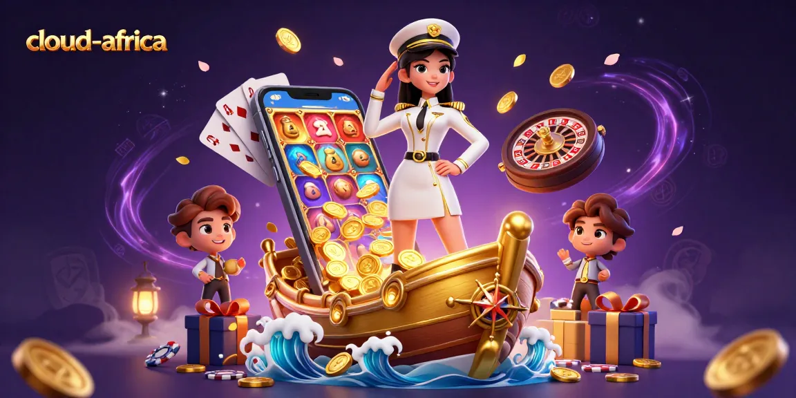 Experience the thrill of gaming at cloud-africa with a mesmerizing 3D casino scene filled with vibrant elements.