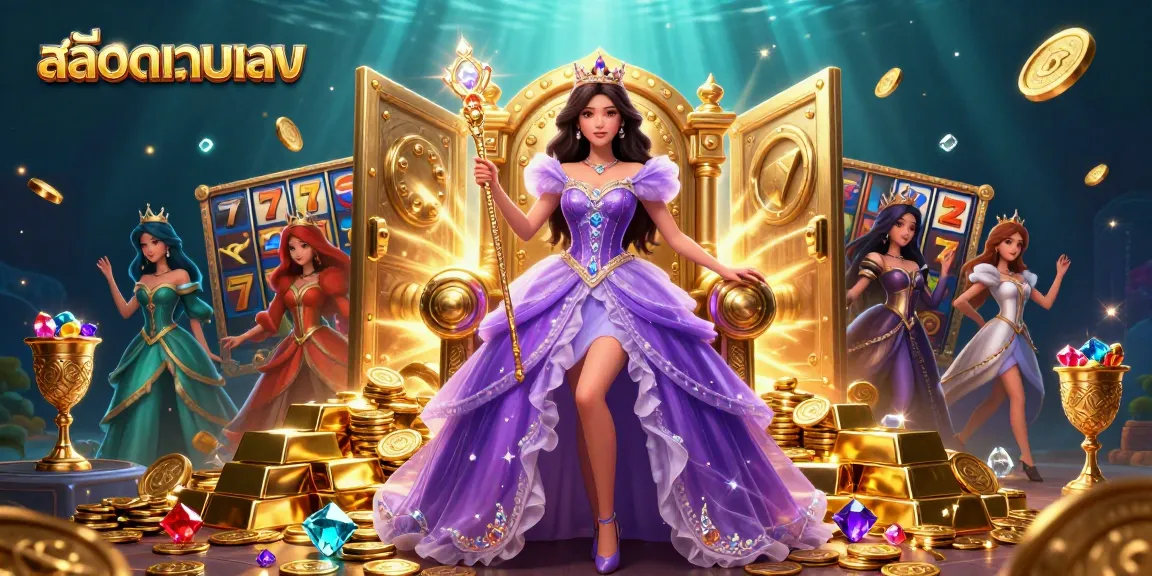 Engage with สล็อตเว็บตรง while exploring a majestic scene of a royal character in a dazzling casino