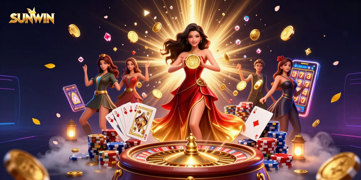 Enjoy thrilling gameplay at SUNWIN while stacking coins and winning jackpots in vibrant casino style.