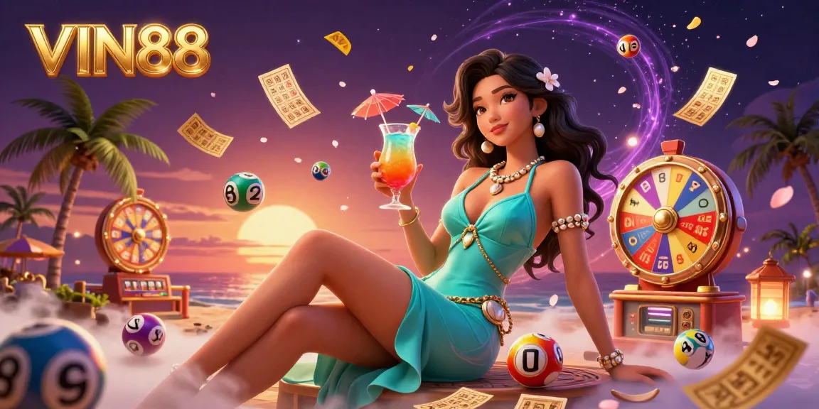 Experience thrilling excitement at VIN88's vibrant tropical casino with dynamic games and colorful prizes.
