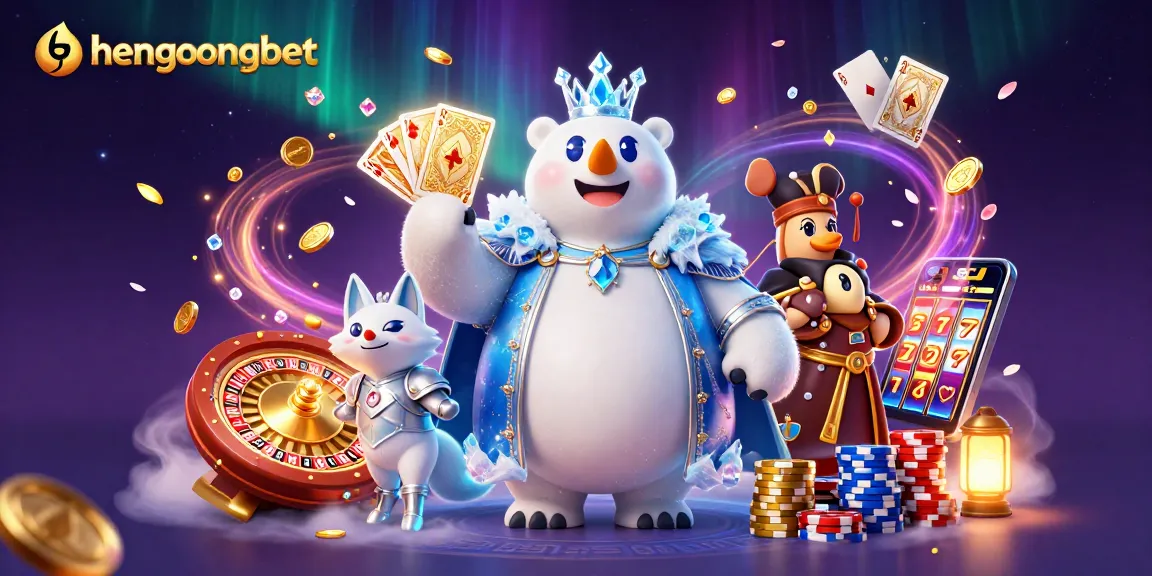 Engage with hengongbet's immersive casino experience featuring 3D characters, slots, and live gaming excitement.