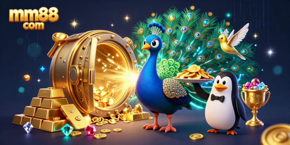 Win big with mm88 com in this vibrant casino scene filled with stunning treasures.