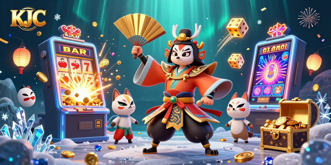 KJC enhances the casino experience with thrilling slot games and vibrant character designs.