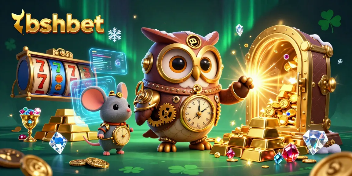 Experience thrilling online gambling excitement with bshbet in this vibrant 3D casino scene.