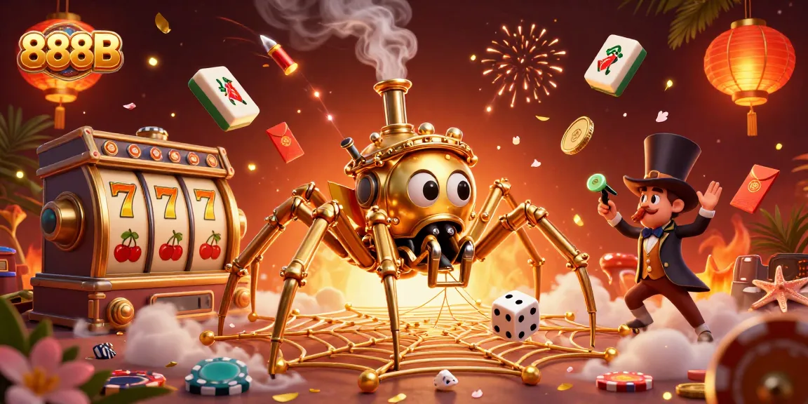 Spin with excitement at 888B: A steampunk-themed casino adventure with lively elements.