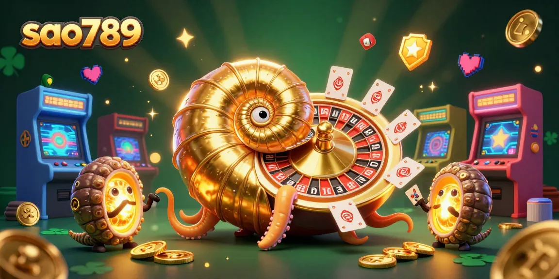 Sao789 players engage in thrilling casino games with a vibrant 3D environment filled with animated elements.