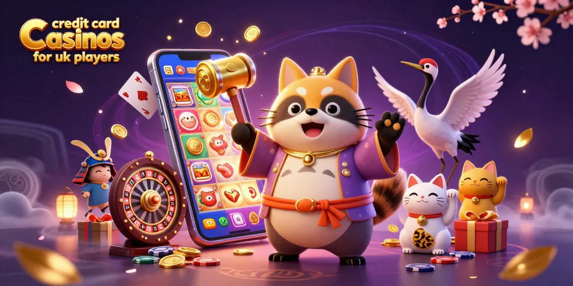 Engage with thrilling credit card casinos for uk players, featuring magical characters and dynamic casino symbols.