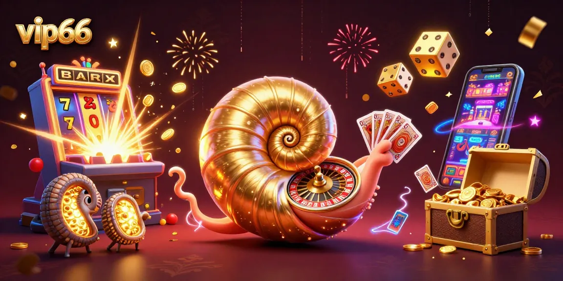Experience vip66 excitement through this vibrant, colorful casino illustration