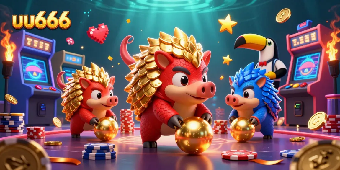 Engage in thrilling casino gameplay with uu666 featuring vibrant pangolins and poker elements.