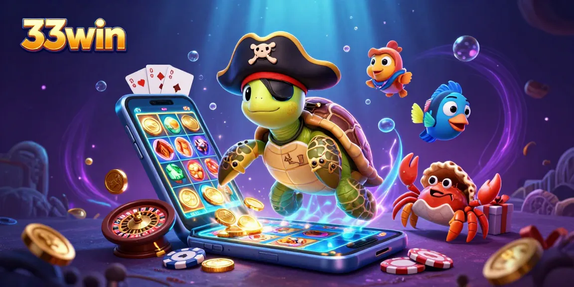 Experience winning strategies at 33win with a vibrant underwater casino scene.