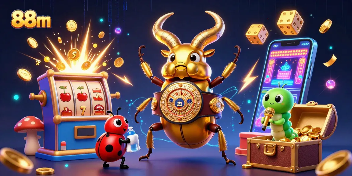 Experience the thrilling action at 88m casino with cartoon characters battling amidst a jackpot explosion.
