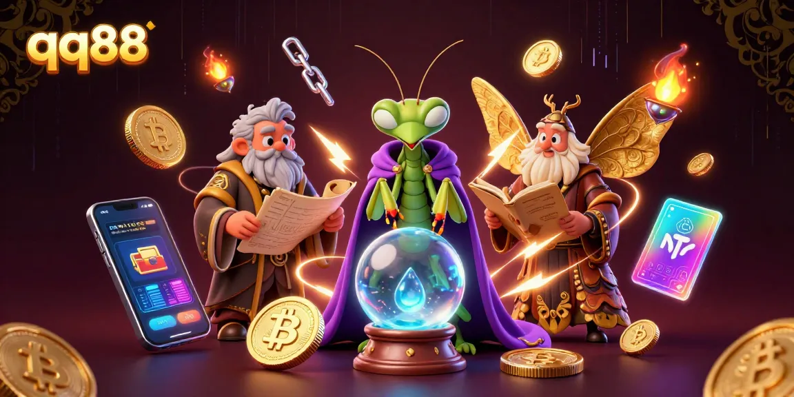 Experience winning strategies at qq88 with a vibrant 3D casino scene featuring unique gambling characters.