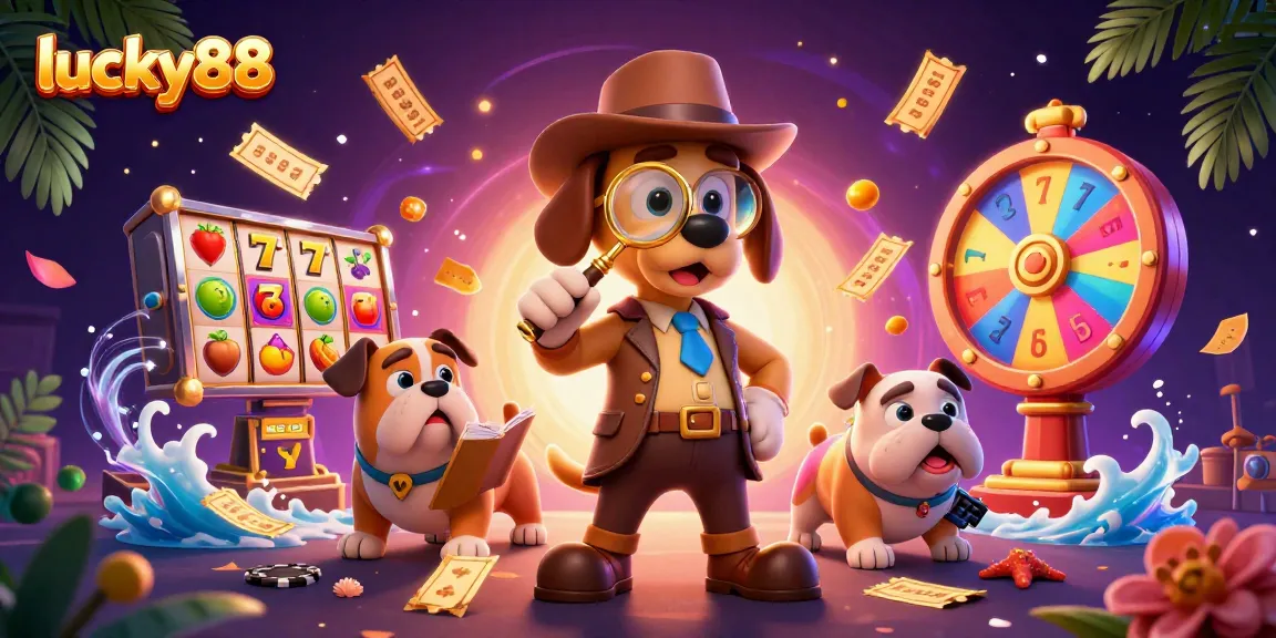 Spin to win with lucky88 in a colorful casino scene featuring dynamic game elements.