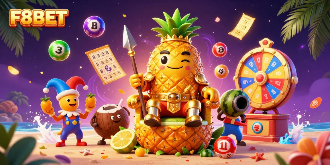 Experience exciting casino gameplay with the vibrant F8BET characters in a captivating 3D scene.