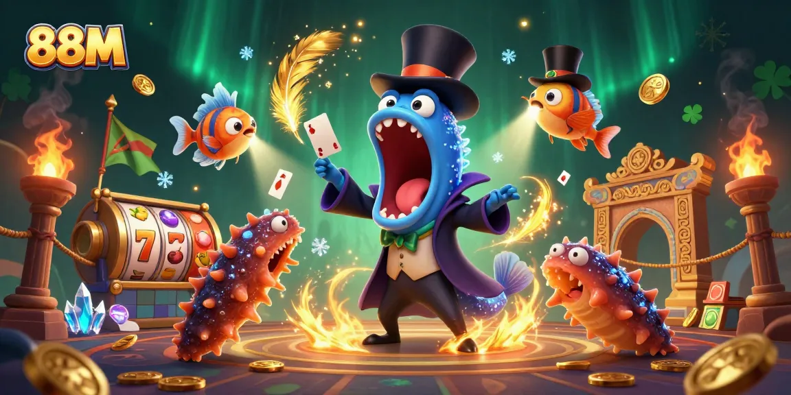 88M casino scene showcasing vibrant characters and elements promoting thrilling gaming experiences.