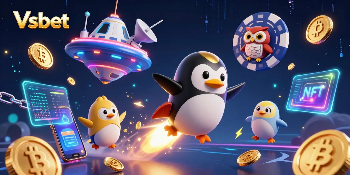 Experience thrilling gameplay at Vsbet with our dynamic casino space adventure illustration.