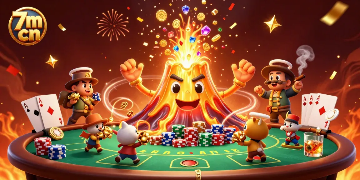 Engage with exciting gameplay at 7m cn celebrating wins in a vibrant casino scene.
