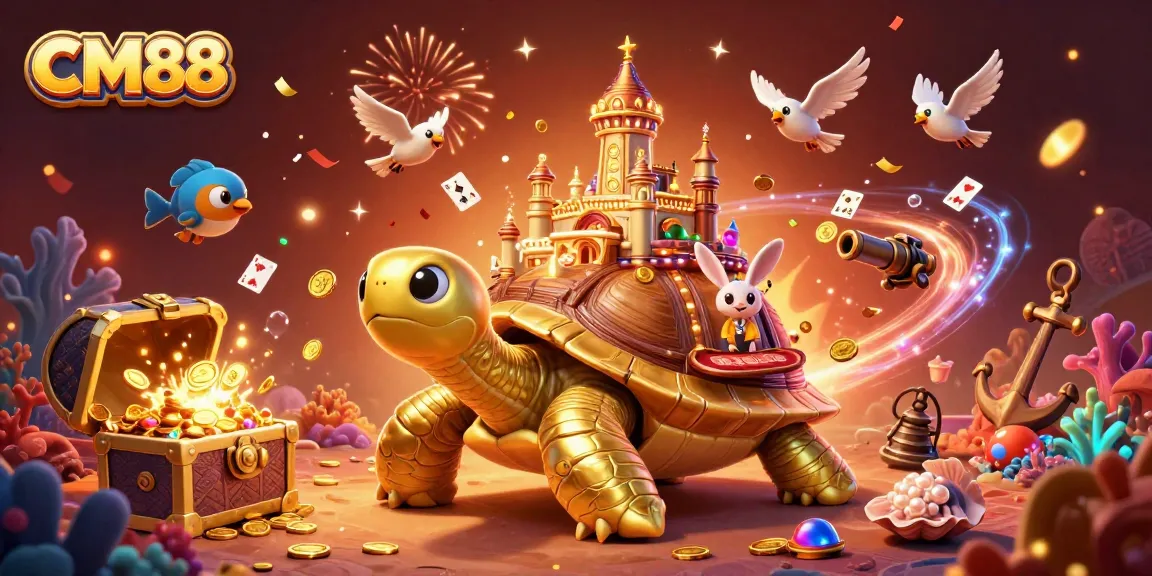 Experience excitement with CM88 - a lively casino world of gold coins and whimsical characters!