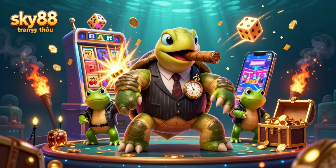 Experience winning strategies at sky88 trang chủ with vibrant casino-themed visuals and engaging characters.