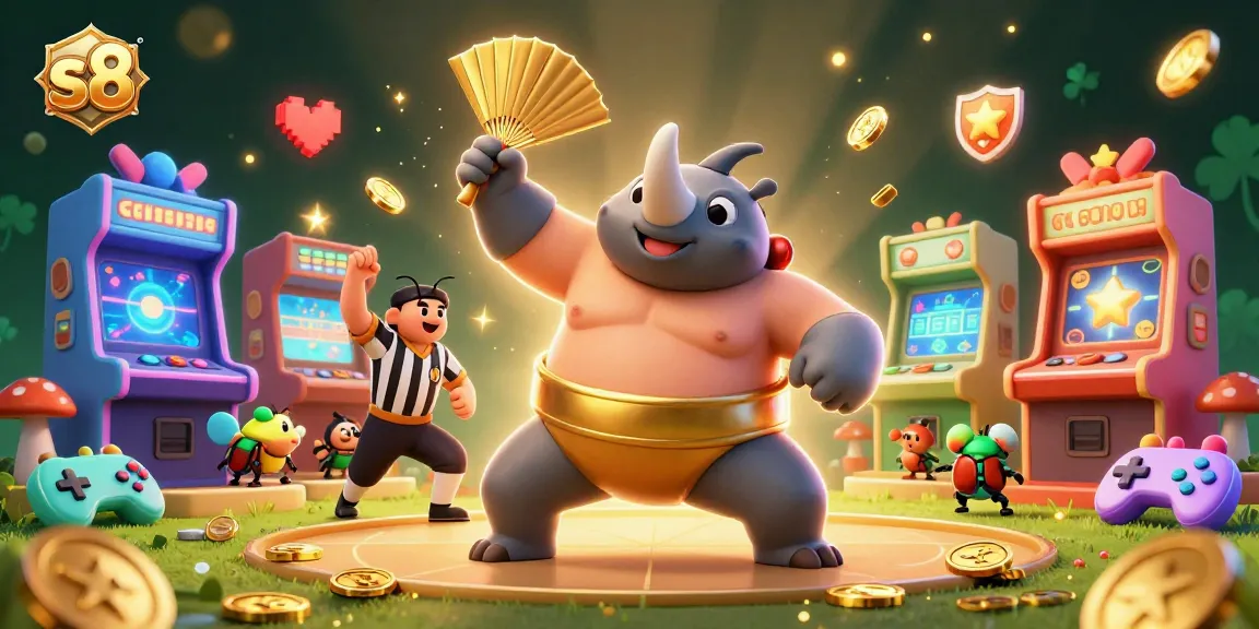 Experience thrilling wins at S8 with playful characters and vibrant casino action